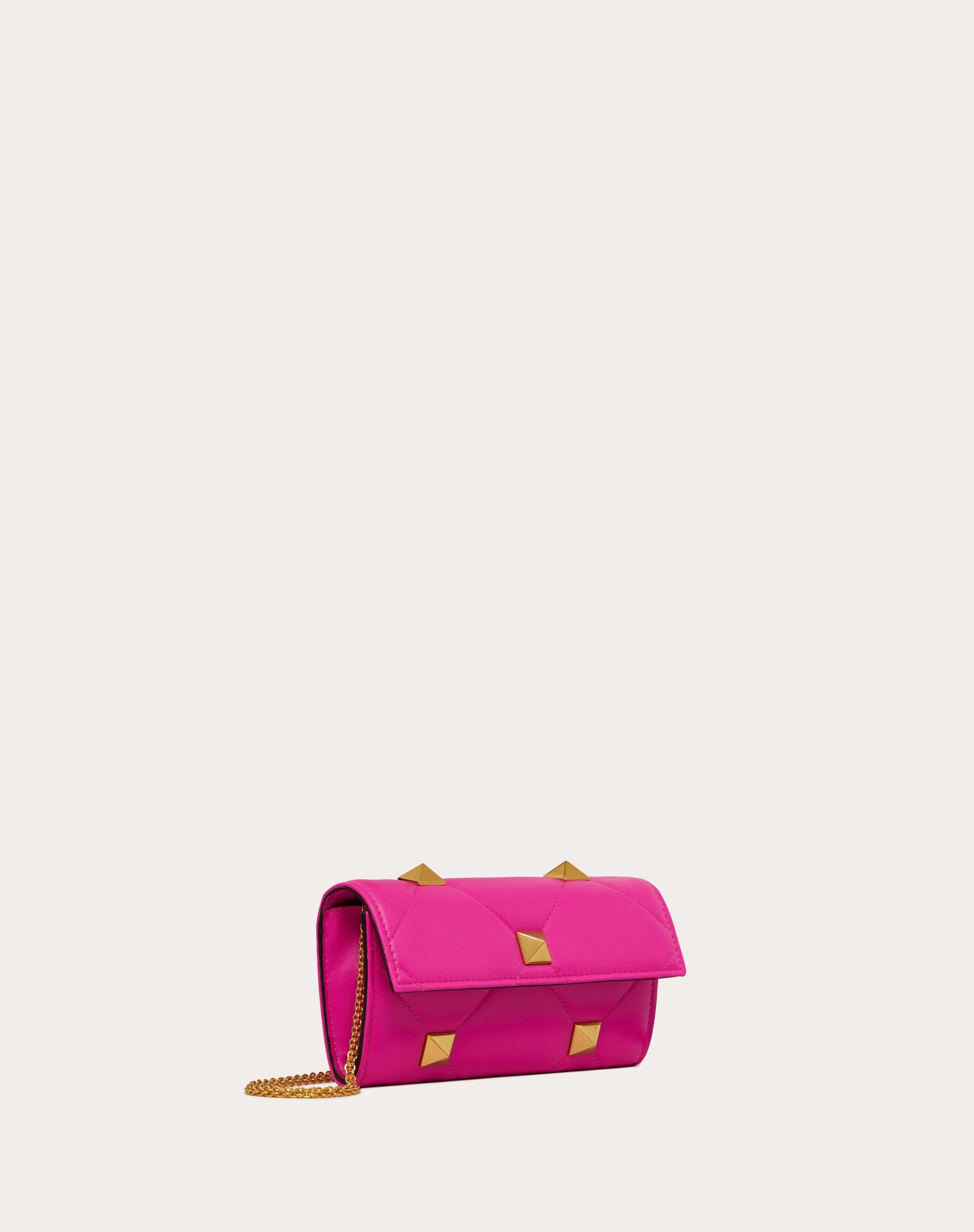 ROMAN STUD WALLET IN NAPPA LEATHER WITH CHAIN 4