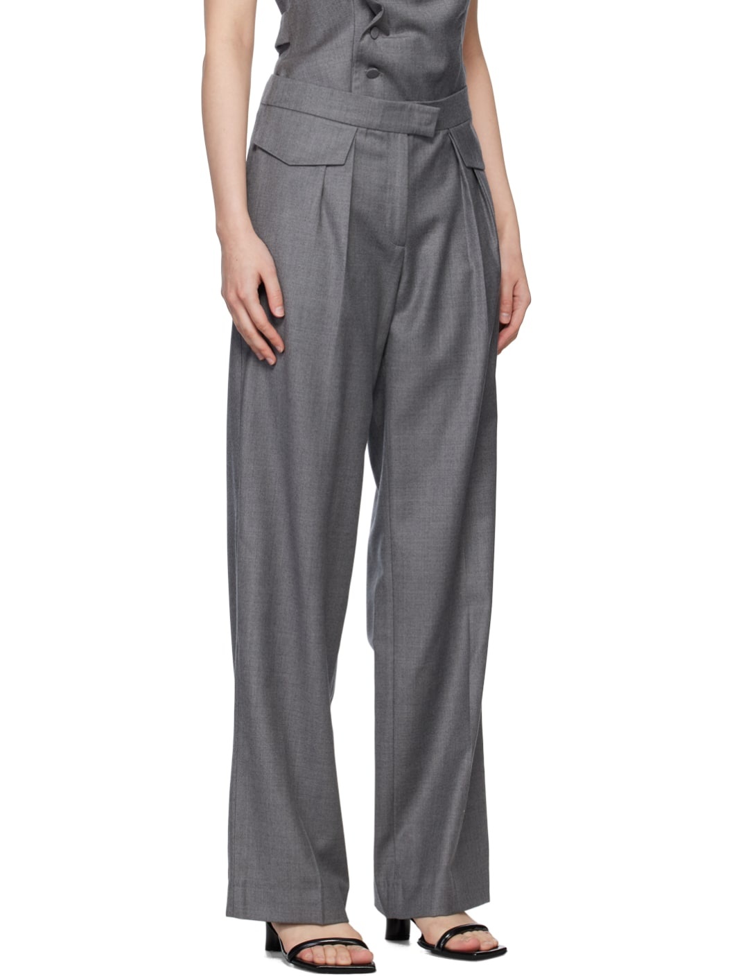 Gray Grio Trousers - 2