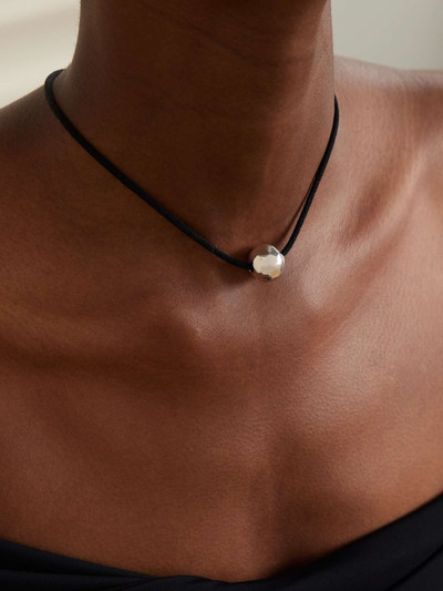 Sophie Buhai Sigrid silver and cord necklace outlook