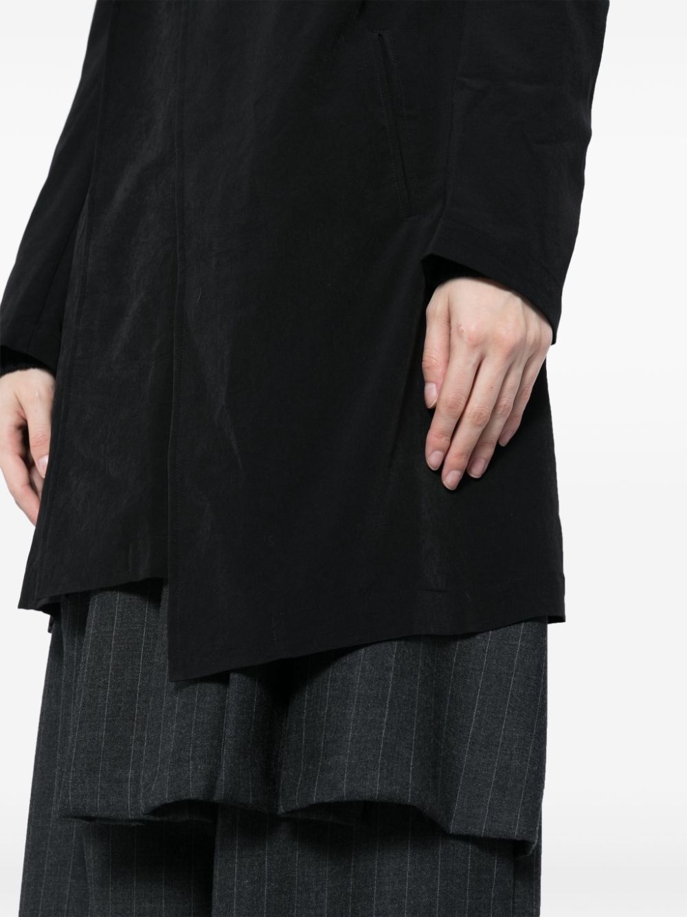 asymmetric double-front blazer - 5