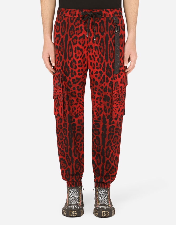 Leopard-print cargo pants - 1