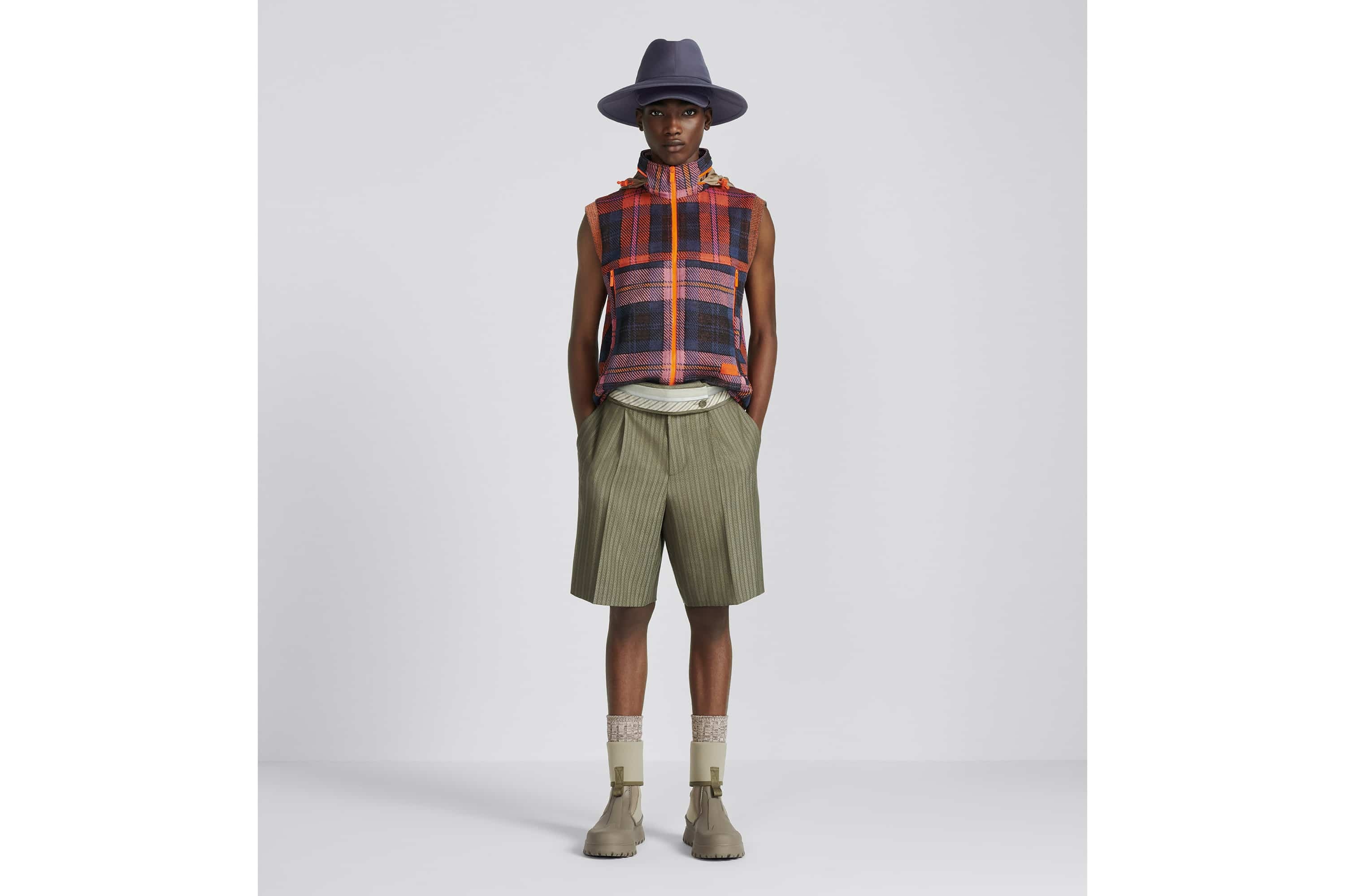 Bermuda Shorts with Turned-Down Waistband - 4