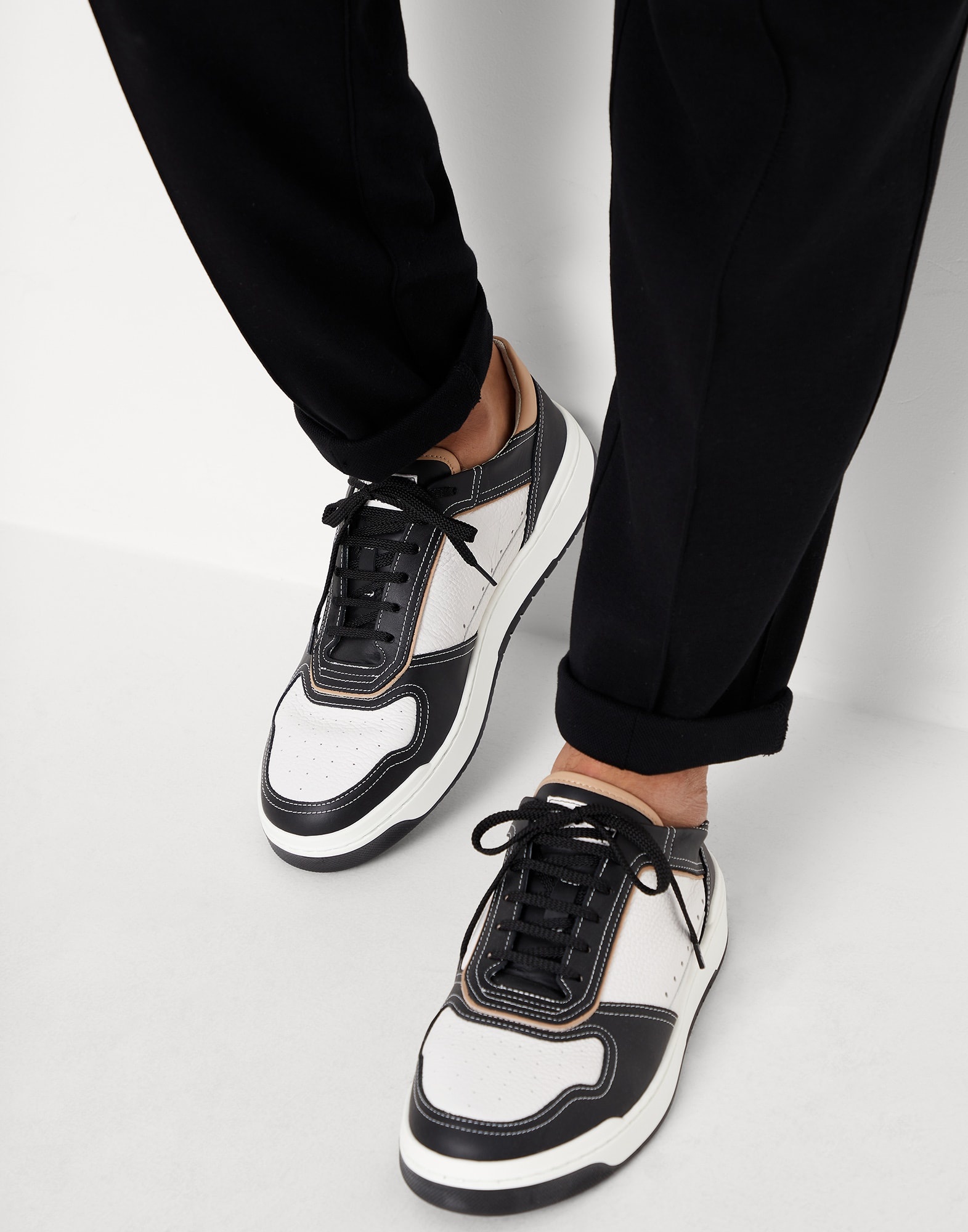 スニーカー BRUNELLO CUCINELLI Calfskin Basket sneakers Brunello Cucinelli Calfskin basket sneakers | REVERSIBLE