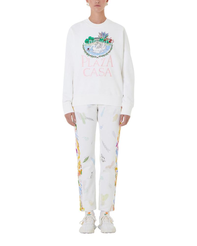 CASABLANCA Plaza Casa Embroidered Sweatshirt outlook