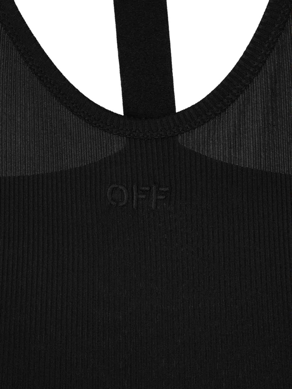 logo-appliqué racerbank tank top - 3