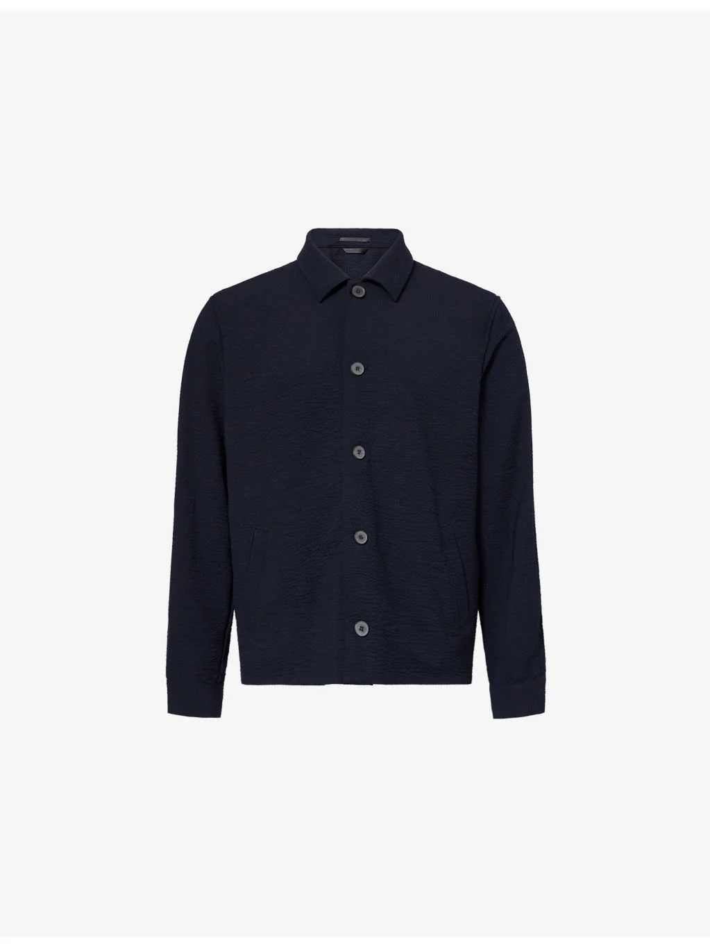 Textured Lightweight Wool Jacket - 1