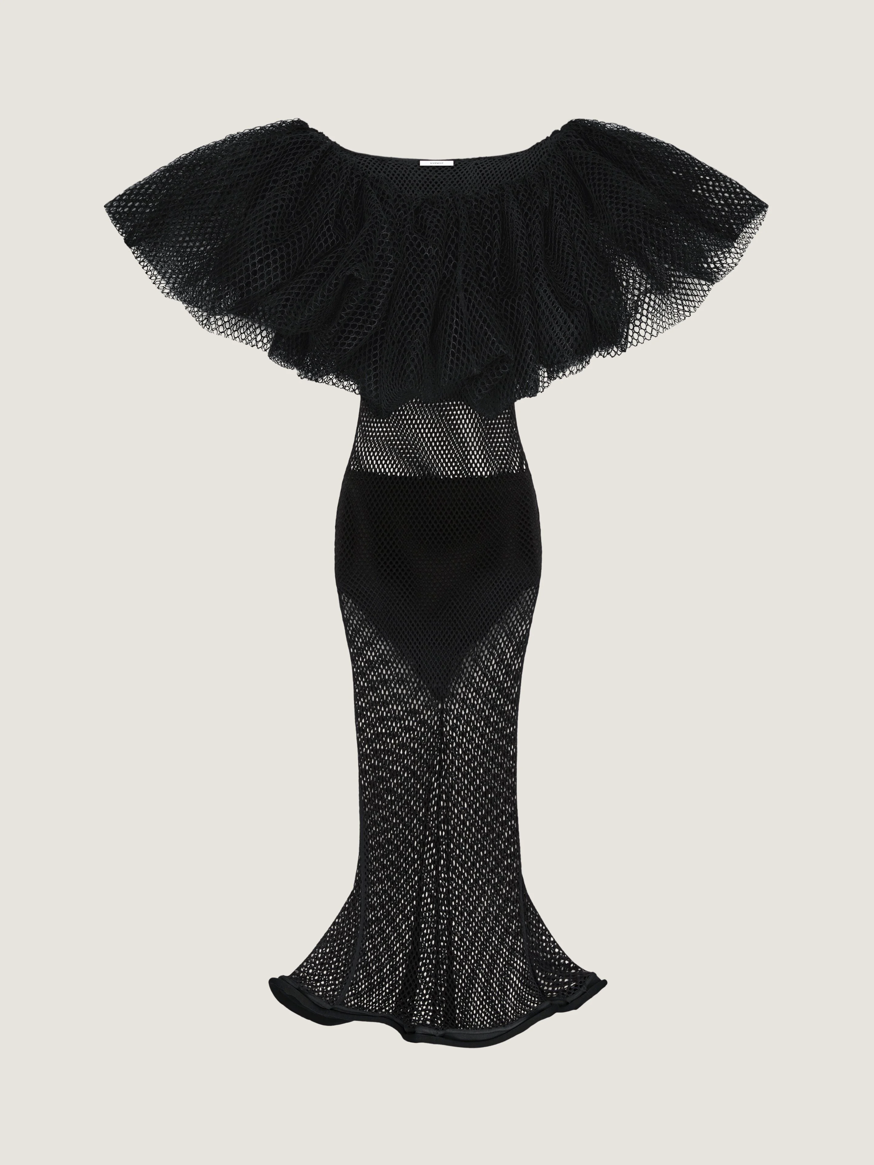 RUFFLED DRESS IN MESH - 1