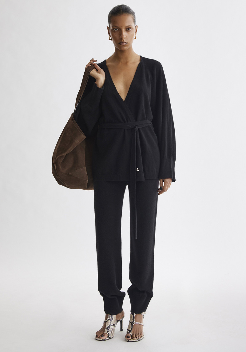 AERON CLOUD Cashmere blend wrap cardigan outlook