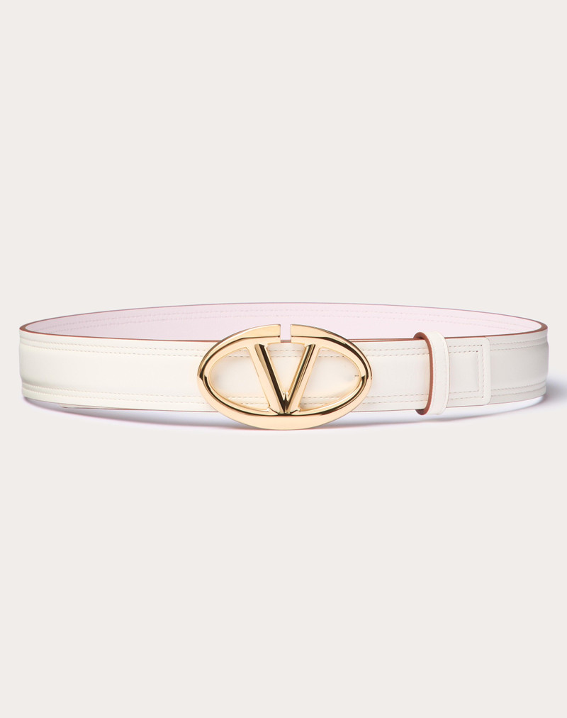 THE BOLD EDITION VLOGO SHINY CALFSKIN BELT 30 MM 1