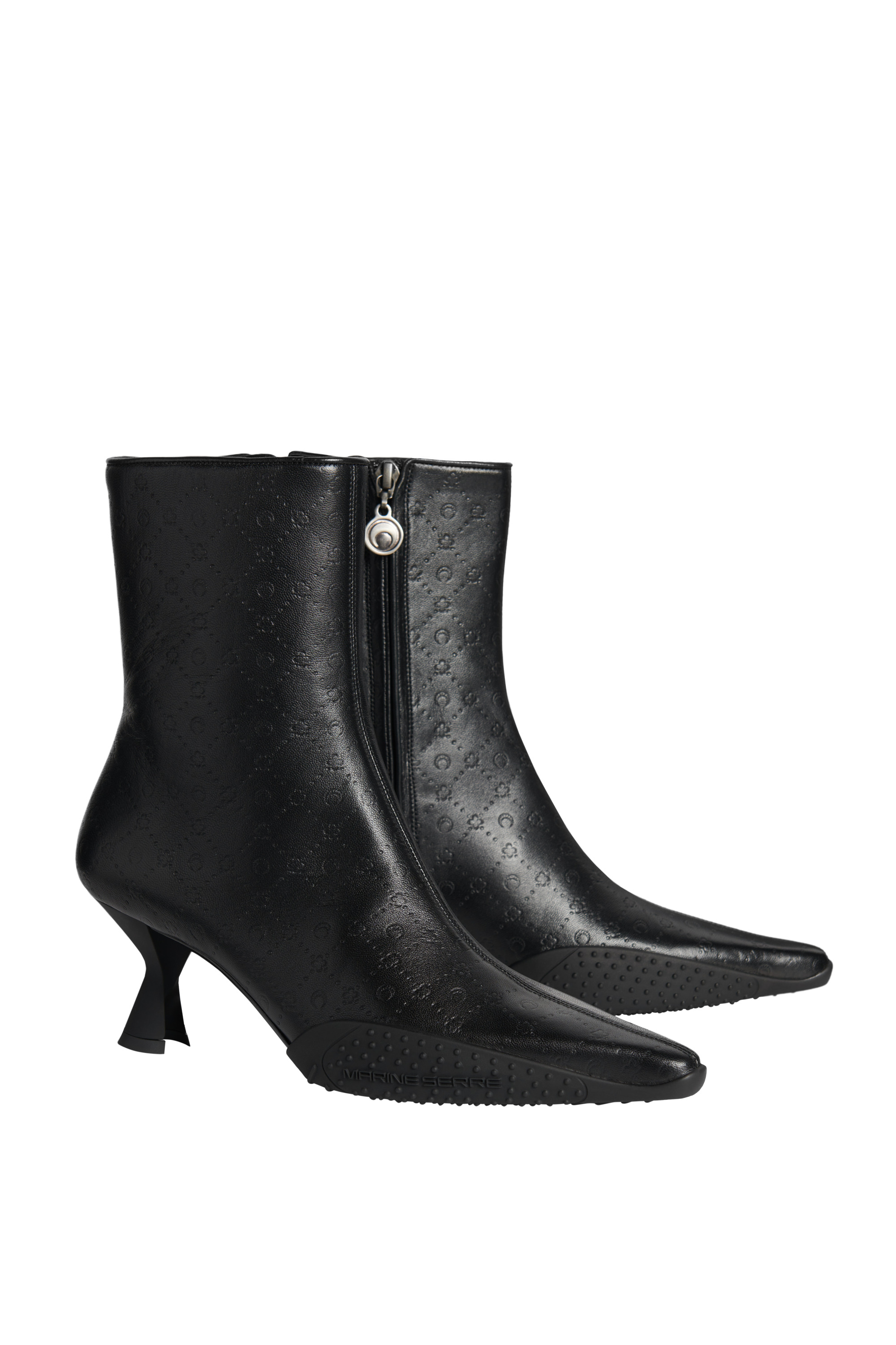 Rubber-Outsole Leather Ankle Boots - 2