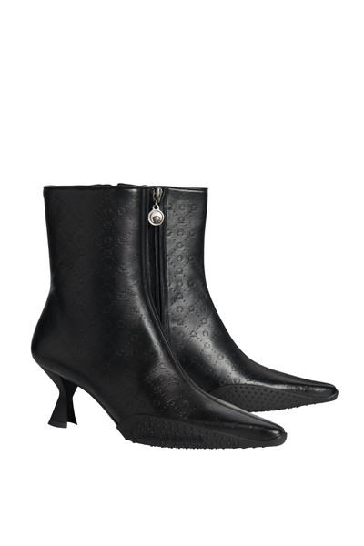 Marine Serre Rubber-Outsole Leather Ankle Boots outlook