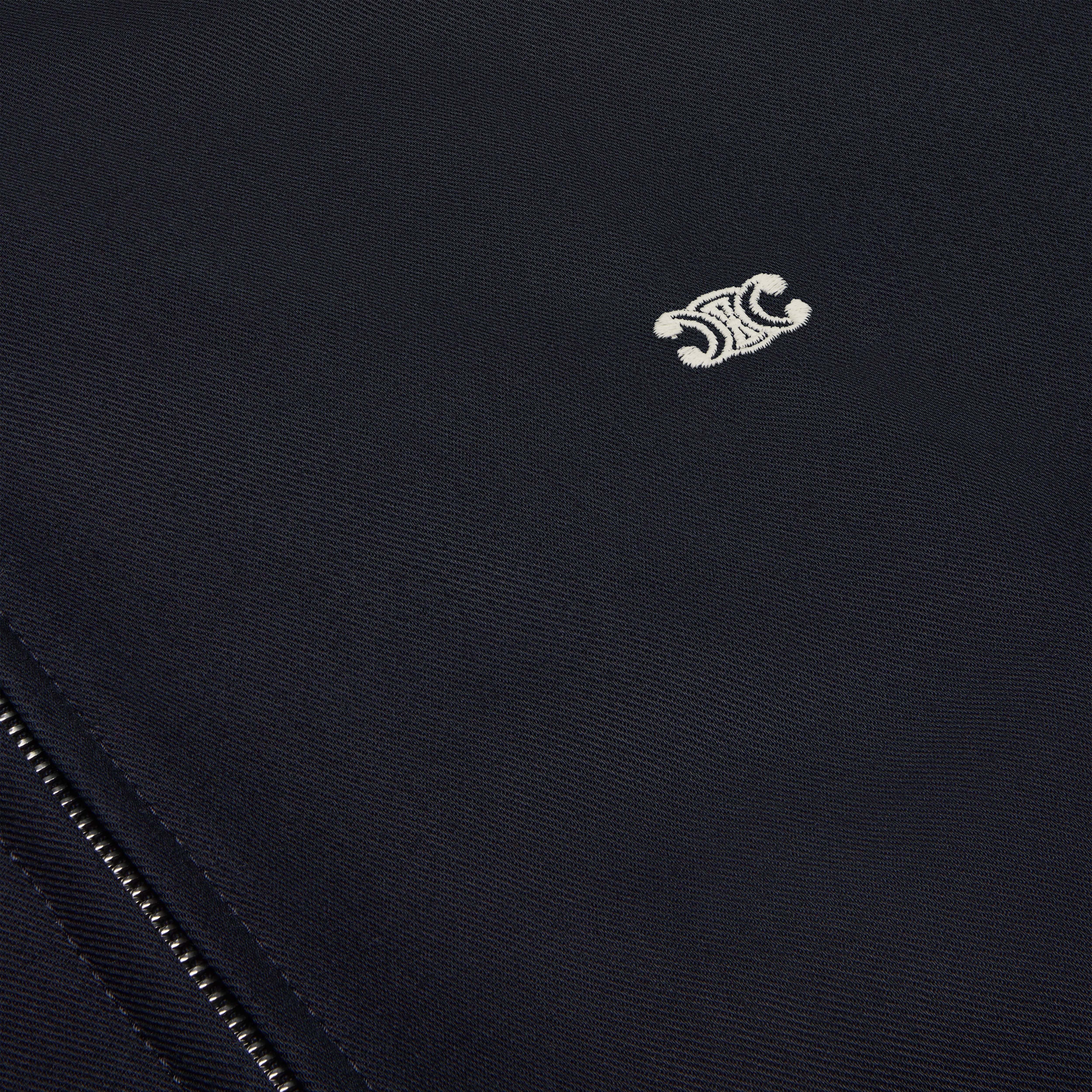 triomphe blouson jacket with hood in cotton twill - 4
