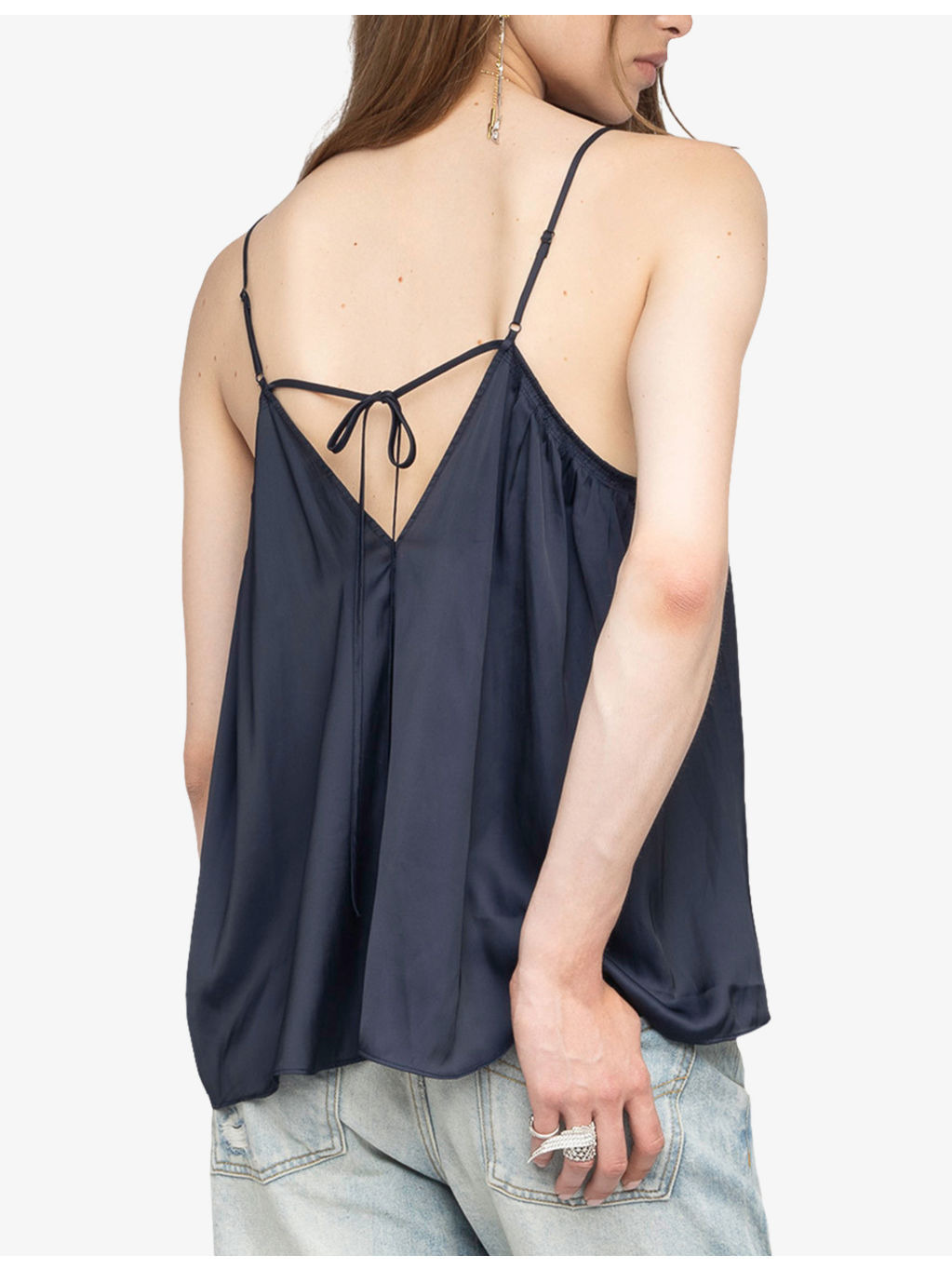 Cym V-Neck Satin Cami Top - 4