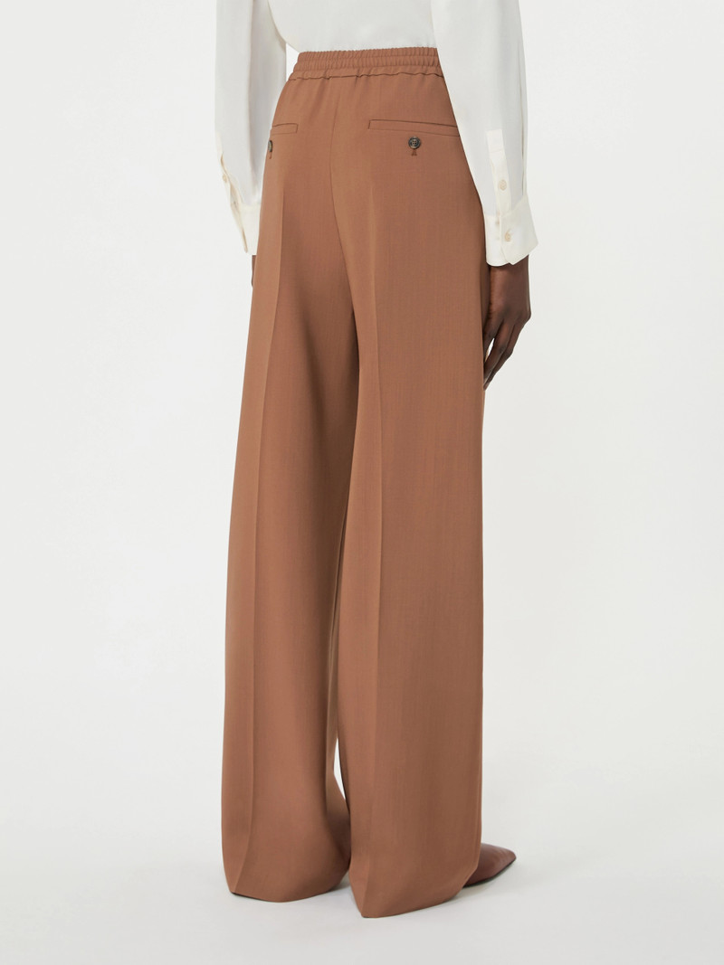 MALLO Pure woollen cloth trousers - TOBACCO 4