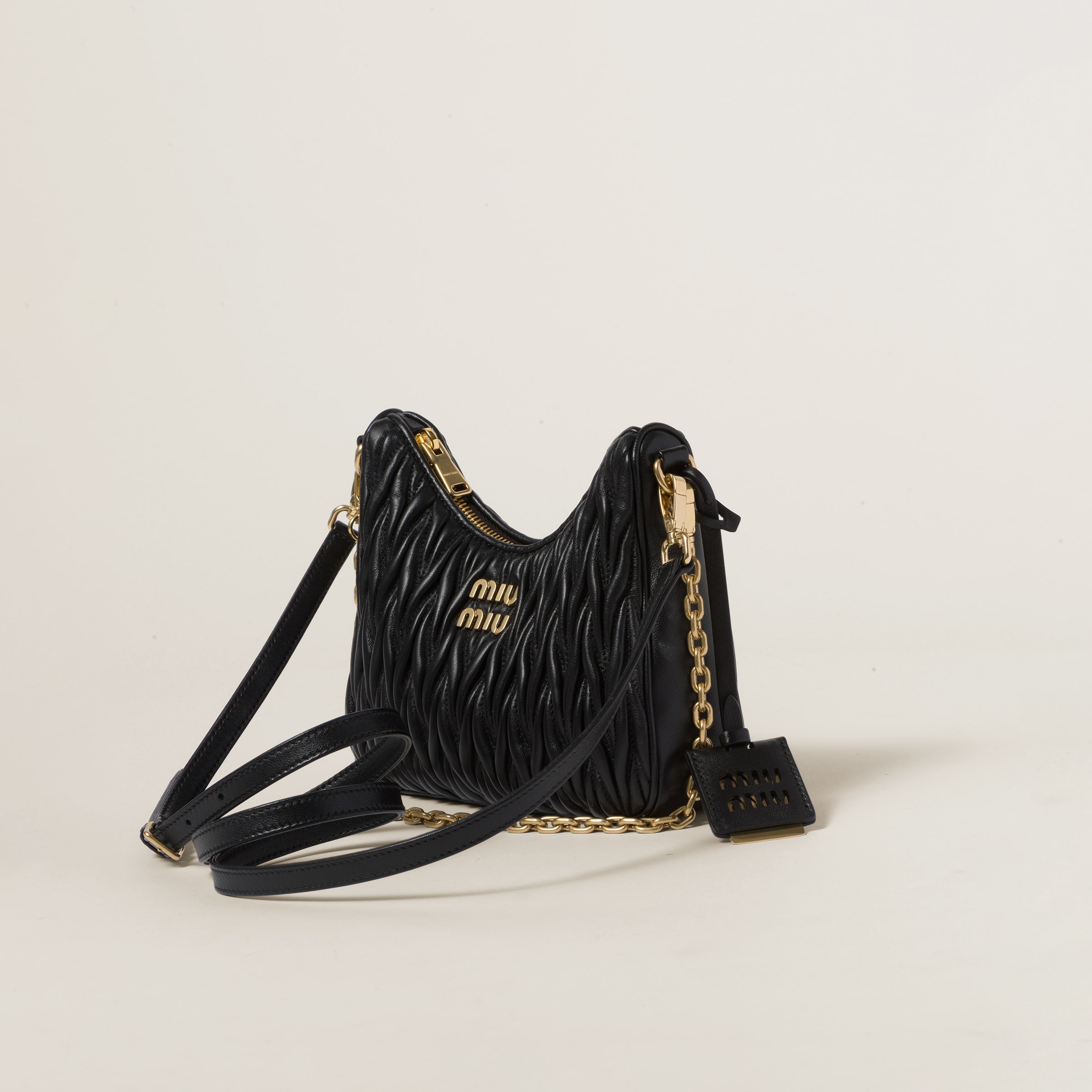 Matelassé nappa leather shoulder bag - 3