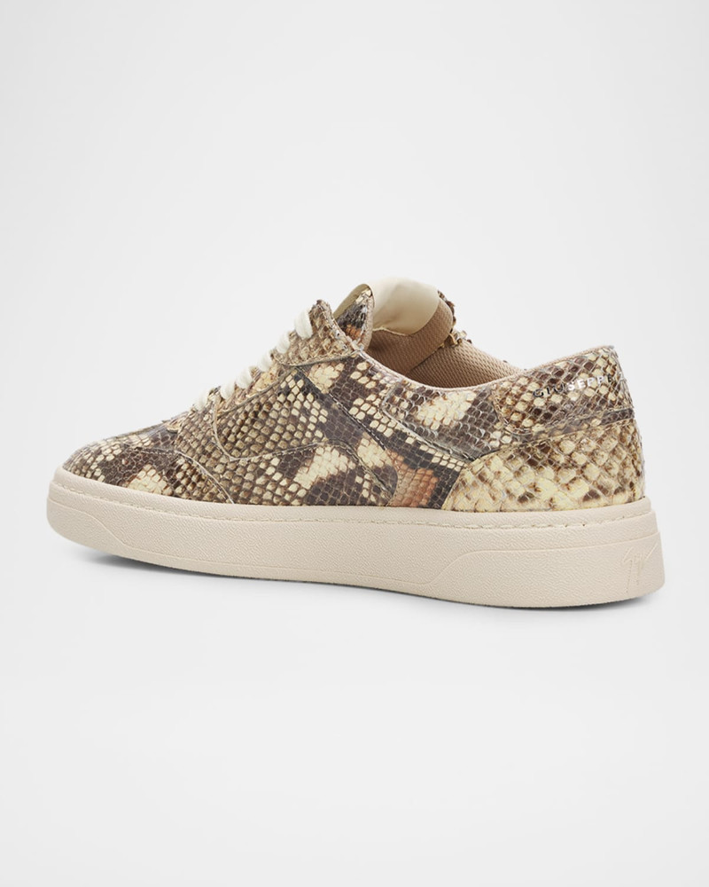 Giuseppe Zanotti Men's GZ94 Snake-Effect Leather Sneakers outlook