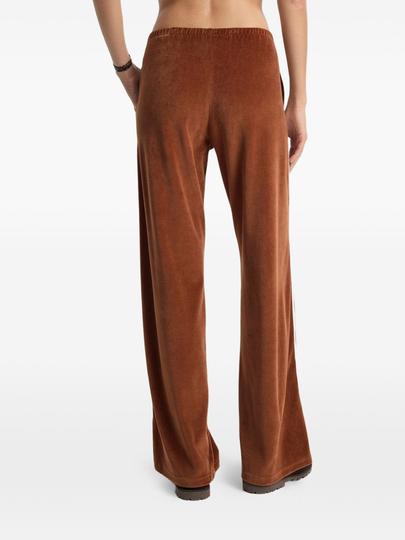 logo-embroidery stripe tack pants 3