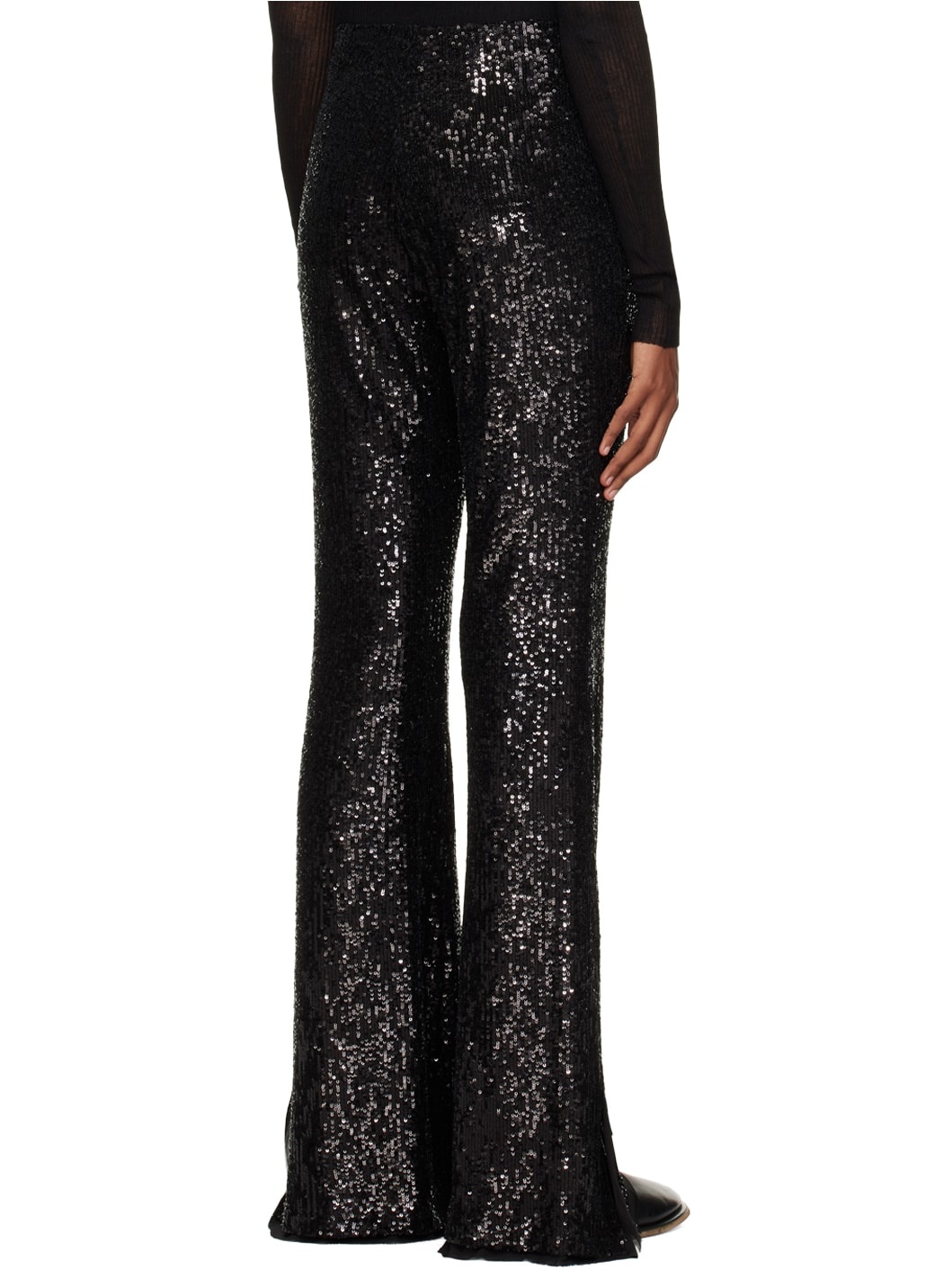 Black Sequin Leggings - 3