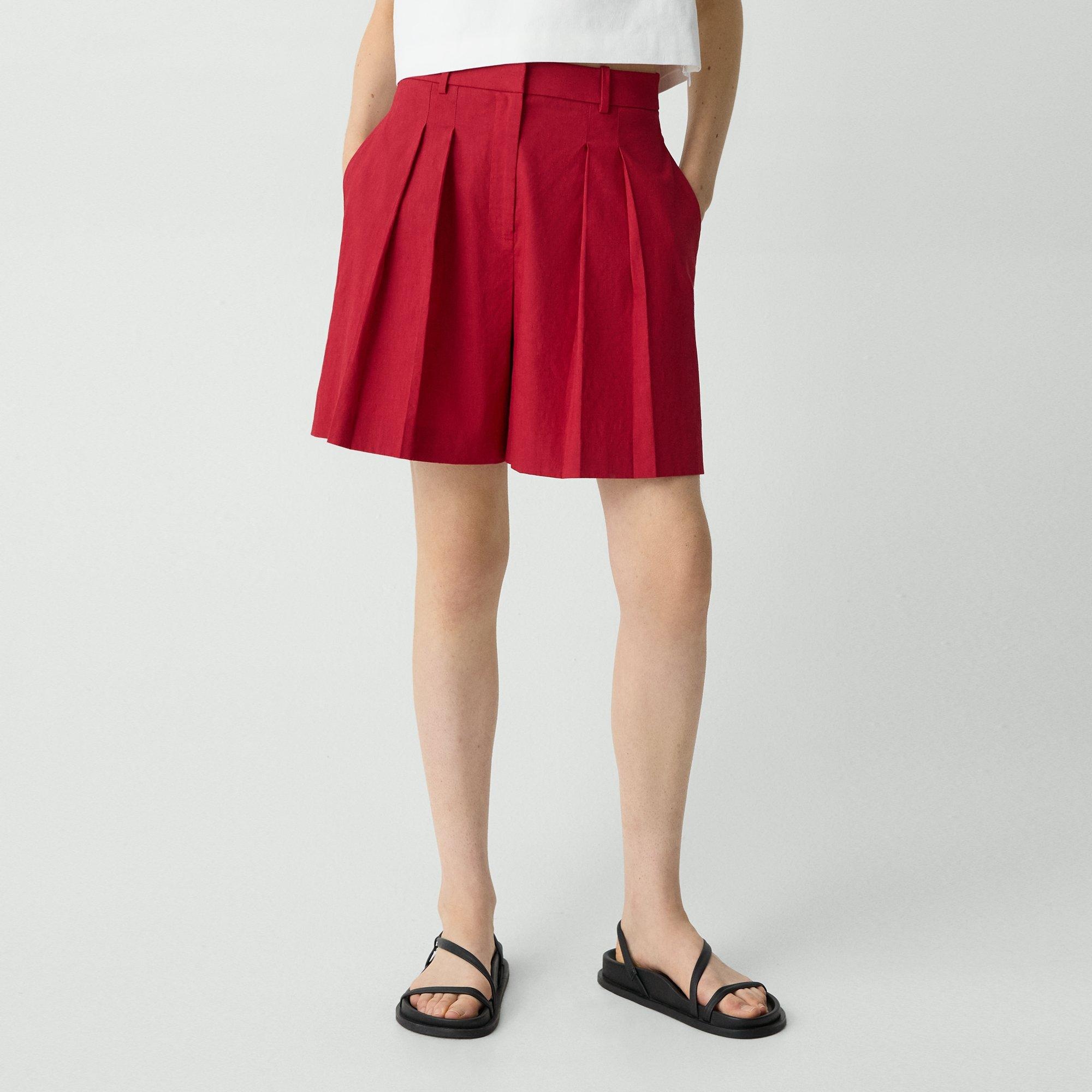 Pleated Short in Good Linen - 5