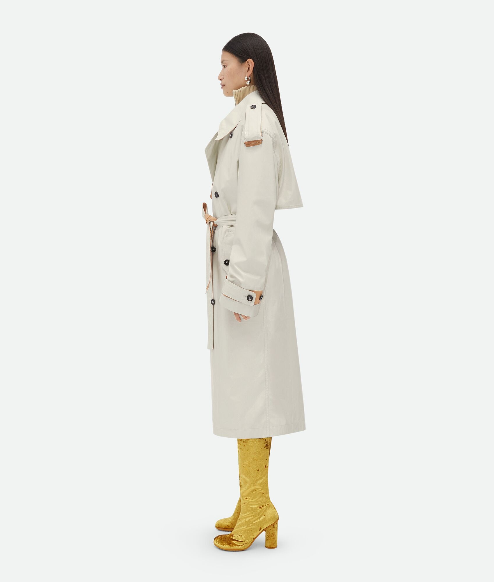 Leather And Cotton Trench - 2