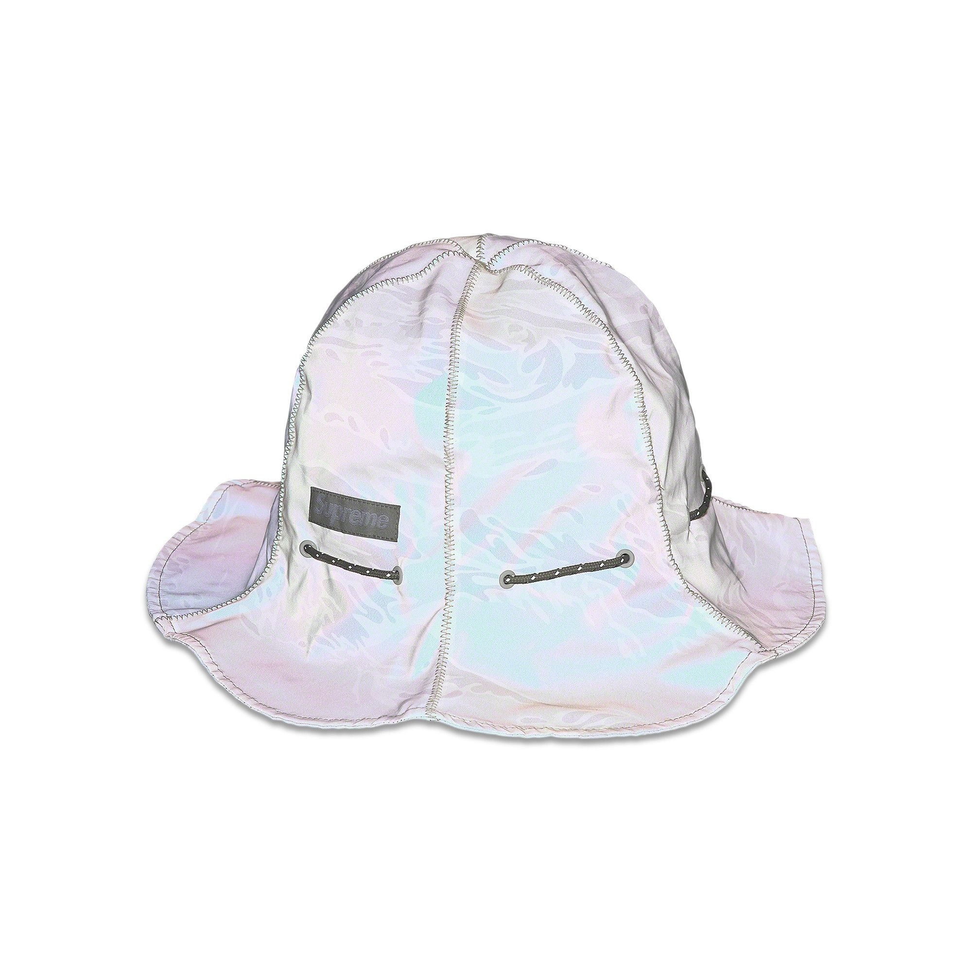 Supreme Tiger Camo Reflective Tulip Hat 'White' - 3