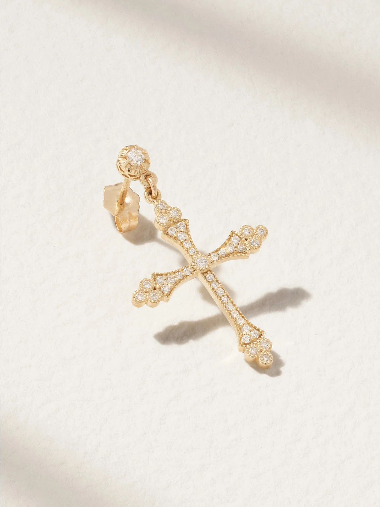 Sophia 14-karat Gold Diamond Single Earring - 1