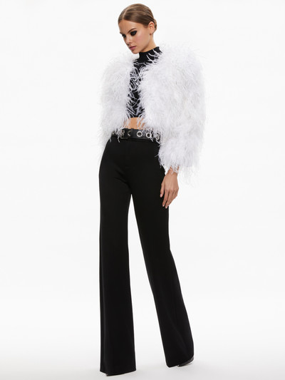 Alice + Olivia KIDMAN FEATHER JACKET outlook