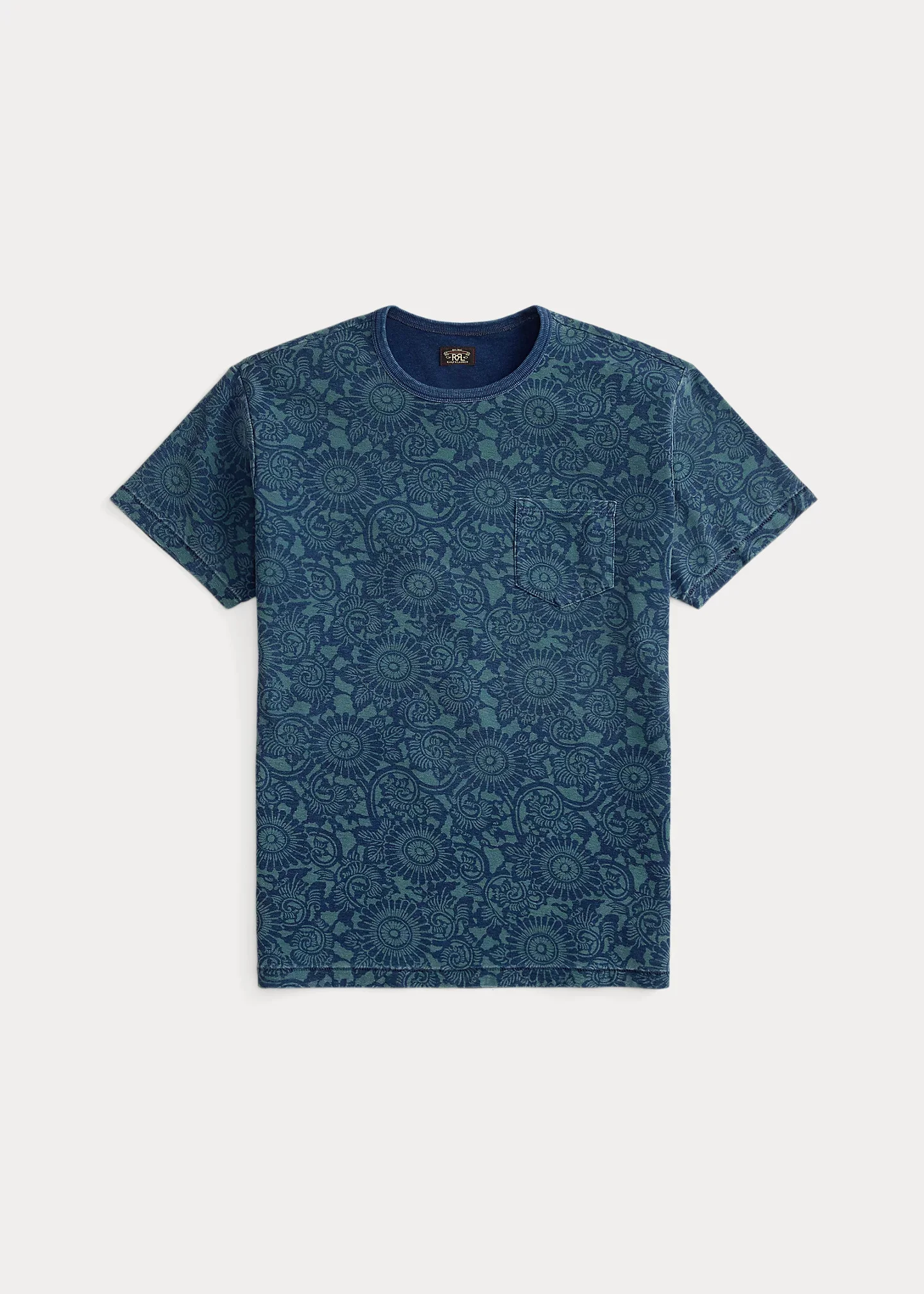 Indigo Print Jersey T-Shirt - 1