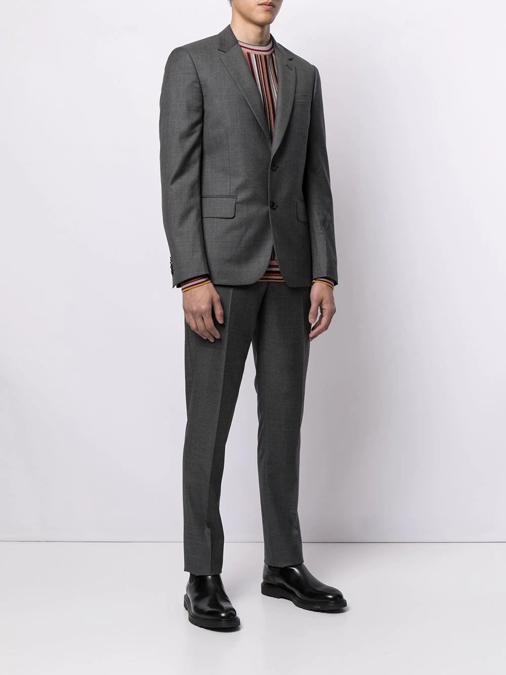 single-breasted wool suit - 3