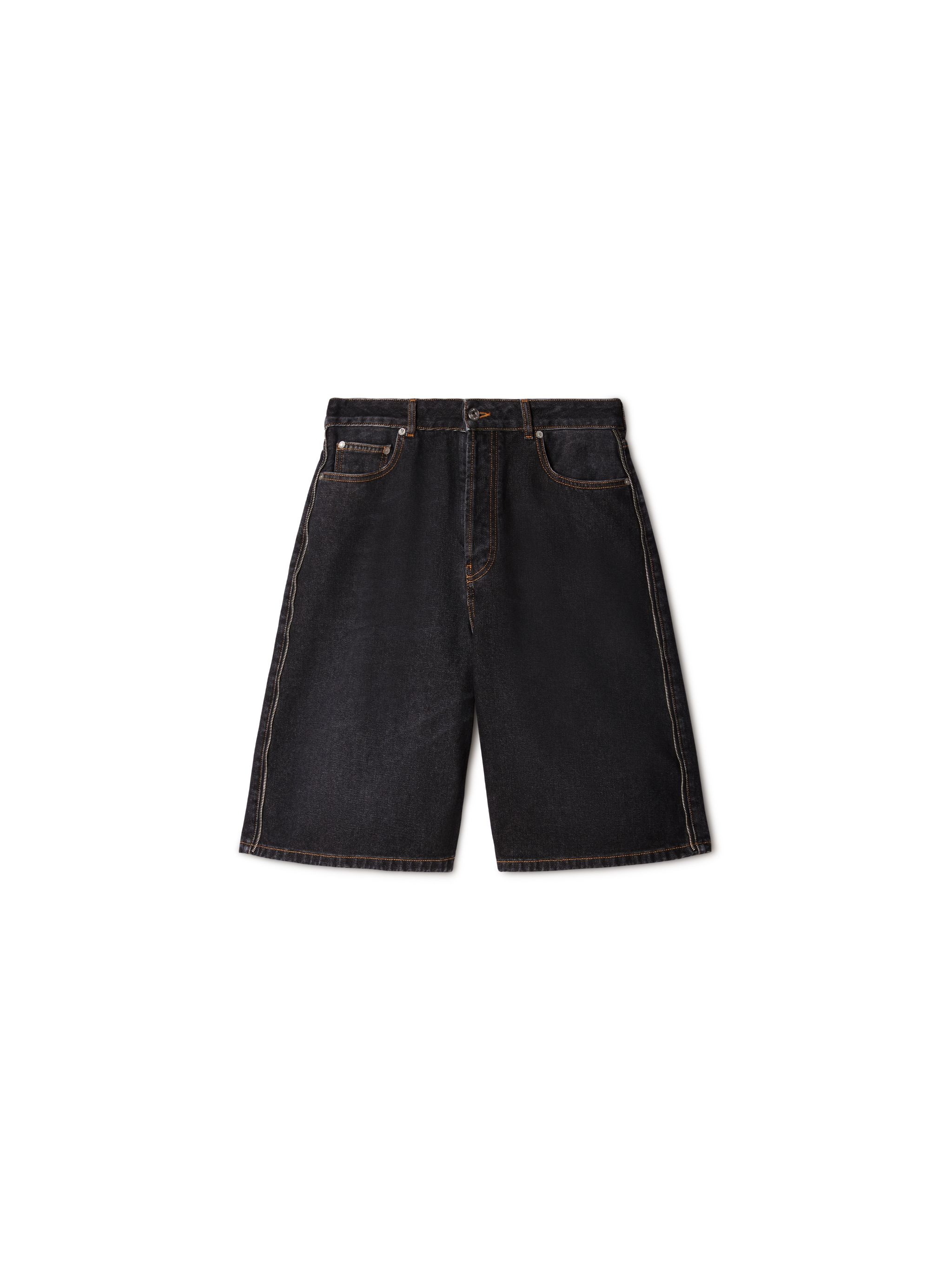 Arr Tab Zip Denim Loose Shor Vintage Gre - 1