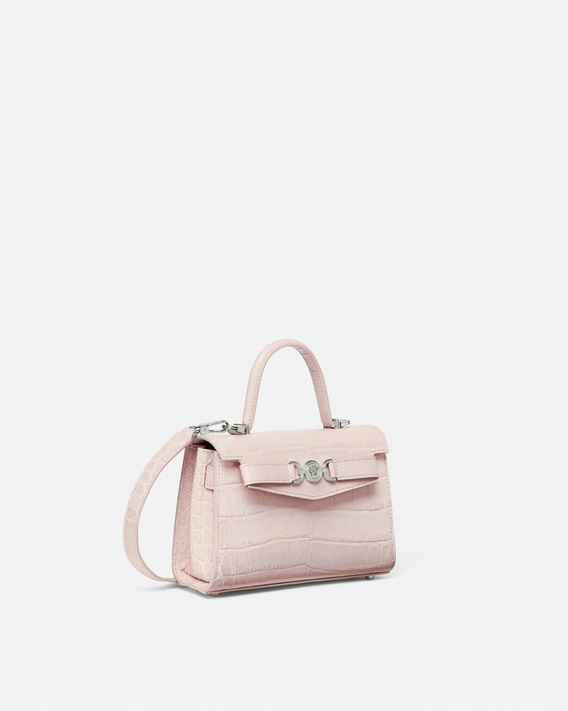 VERSACE Croc-Effect Medusa '95 Small Handbag outlook