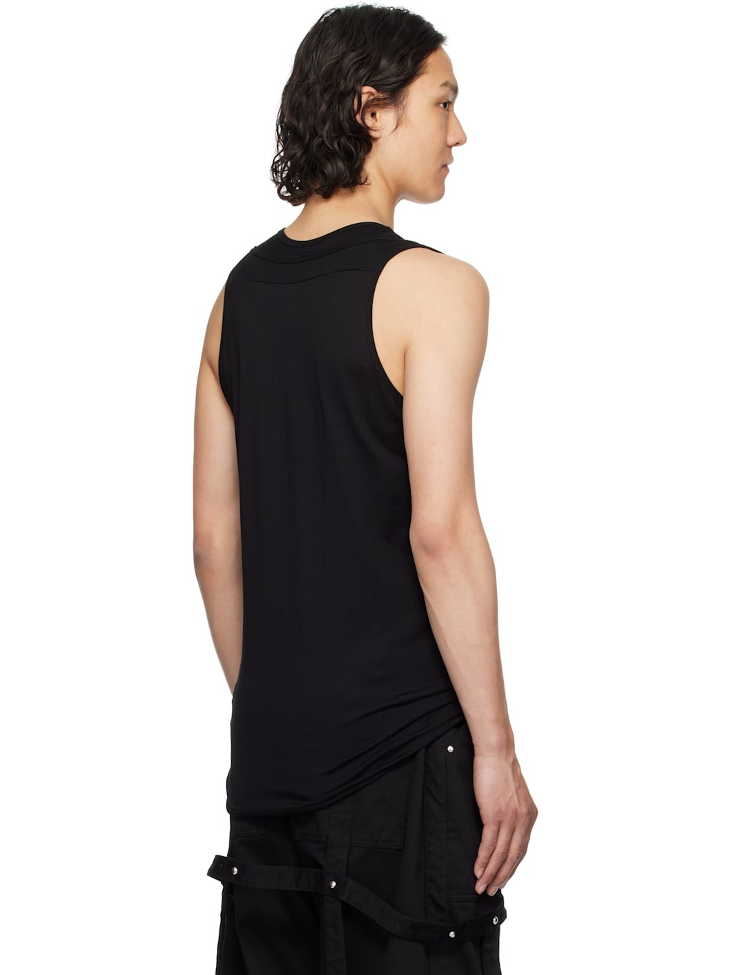 Black Layered Tank Top - 3