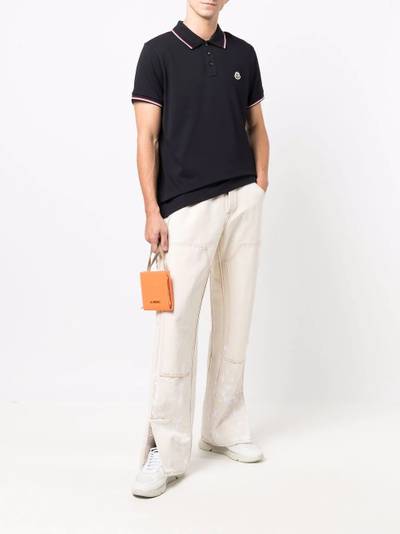 Moncler logo-patch polo shirt outlook