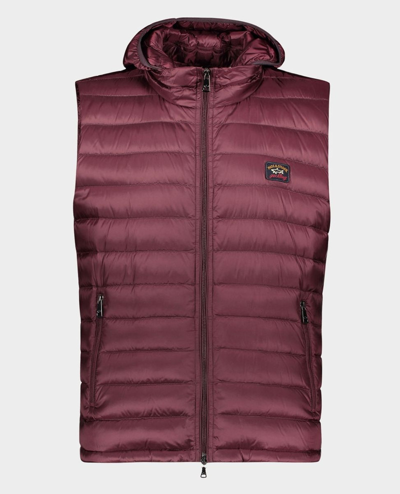 Ultralight down vest with detachable hood 1