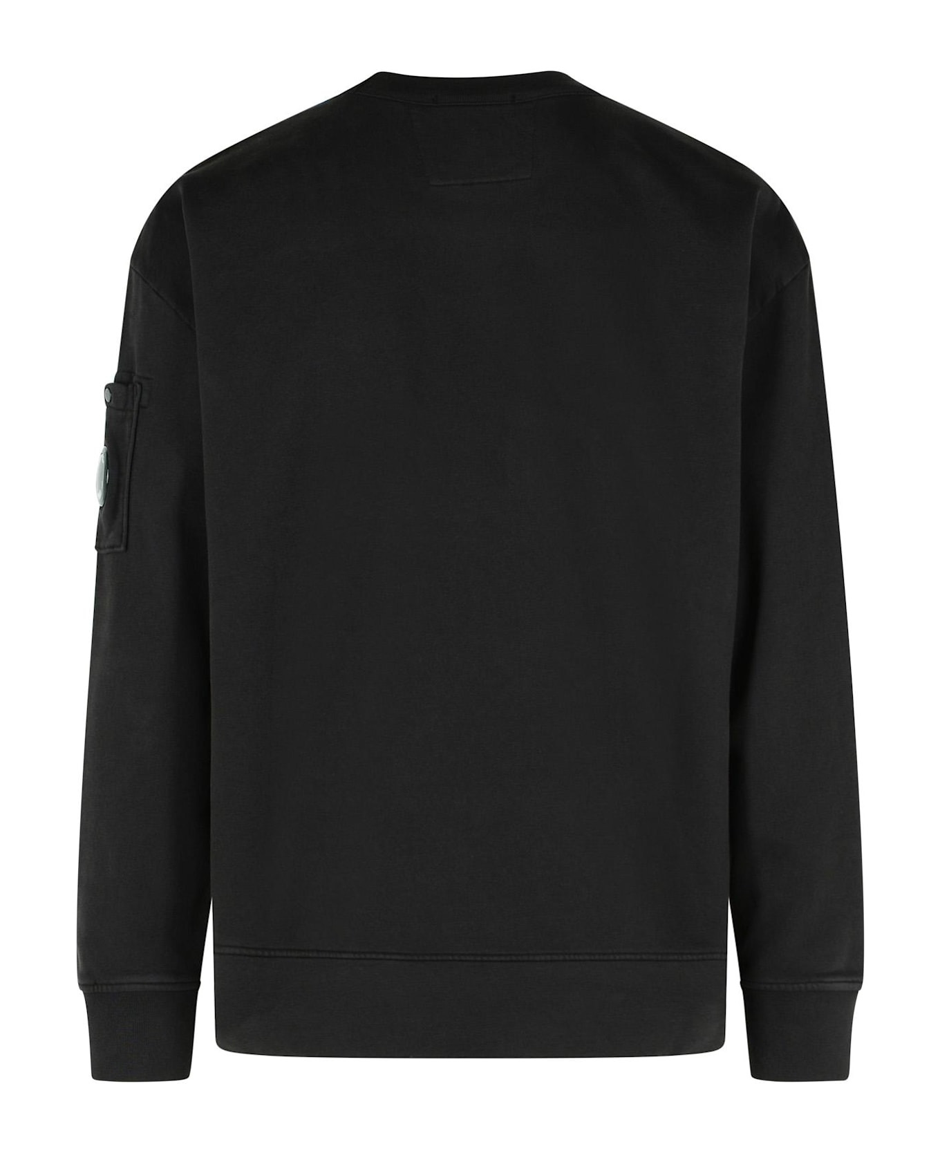 'emerized' Black Cotton Sweatshirt - 3