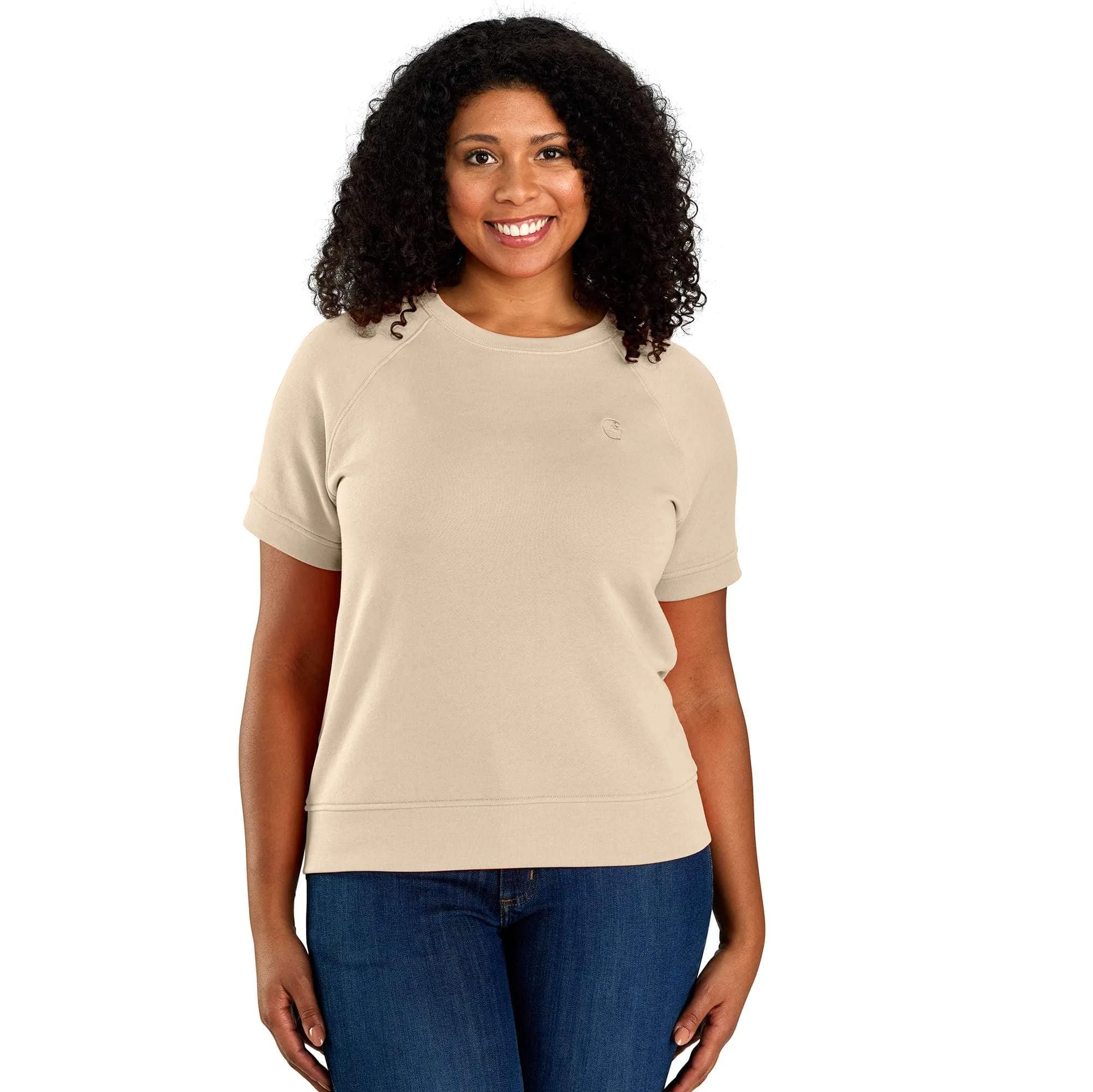 Women's TENCEL™ Fiber Series Relaxed Fit French Terry Short-Sleeve Sweatshirt - 1