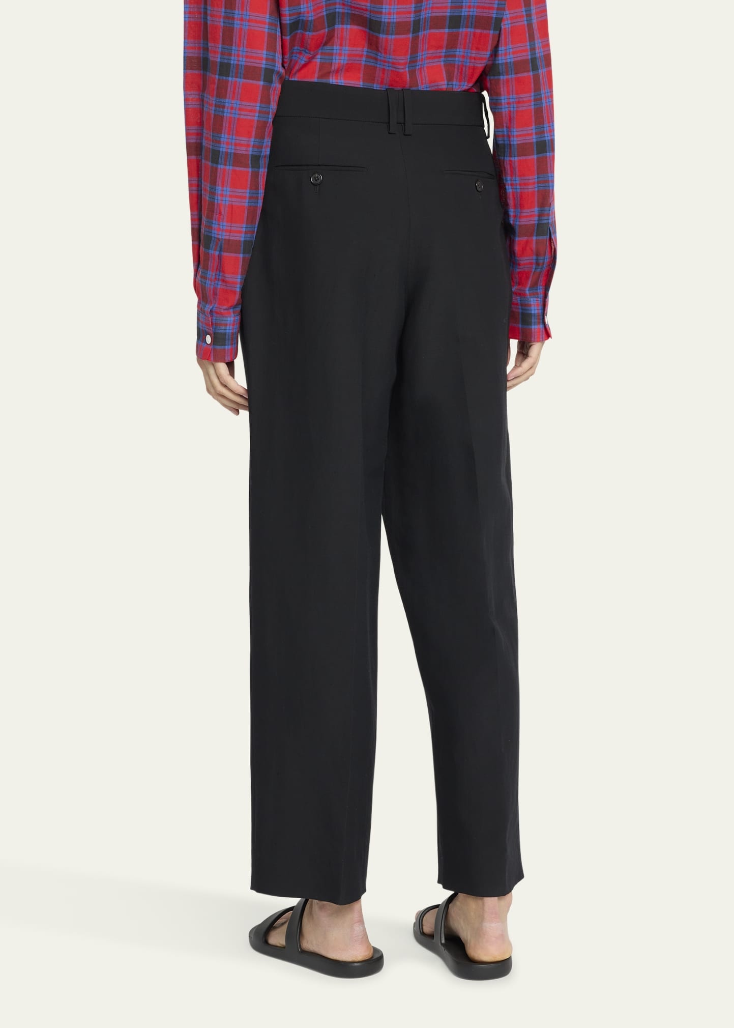 Lilas Pleated Straight-Leg Pants - 3
