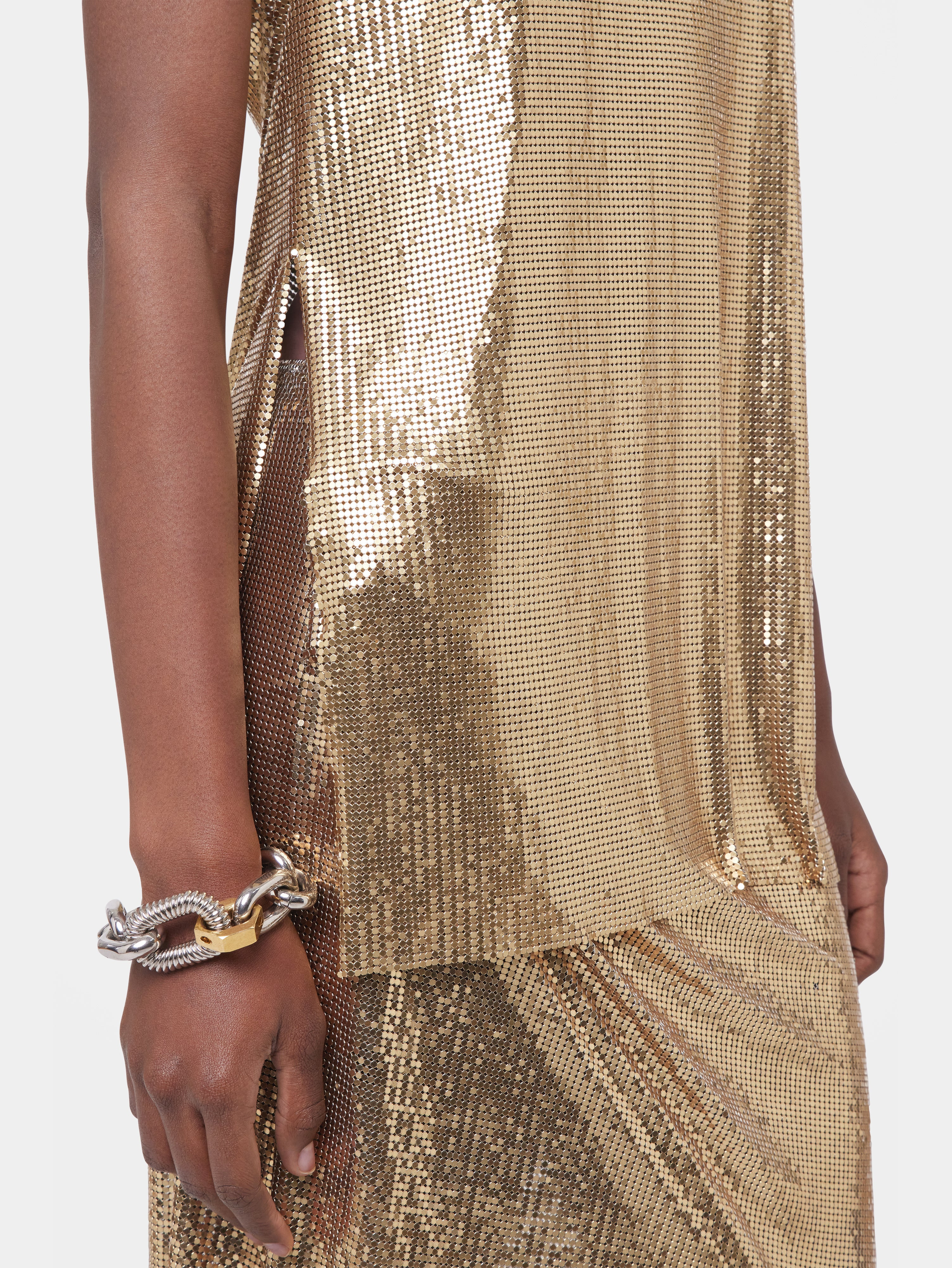 GOLD TANK TOP IN MESH - 6