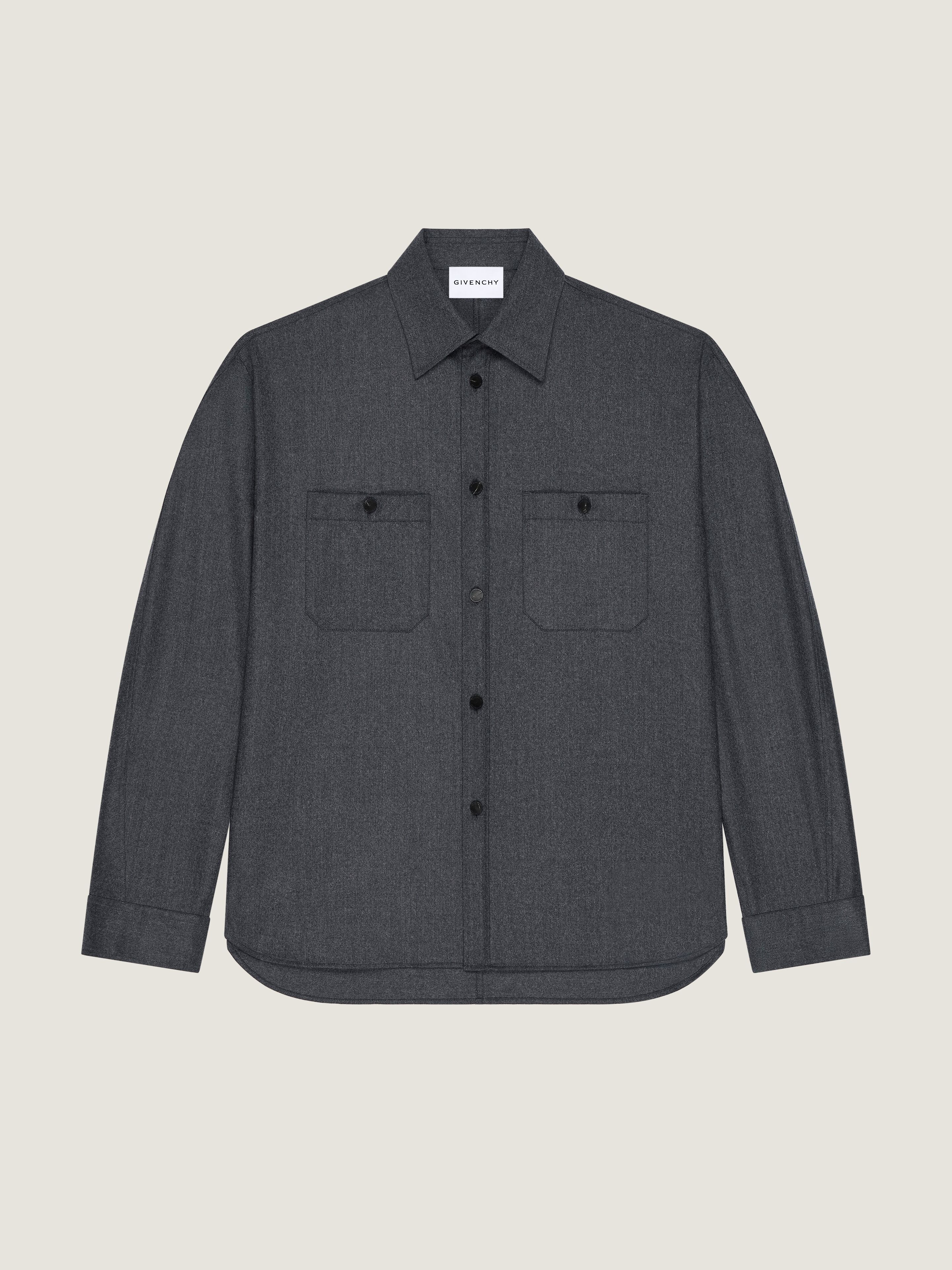 COUTURE SEAM OVERSHIRT IN FLANNEL - 1