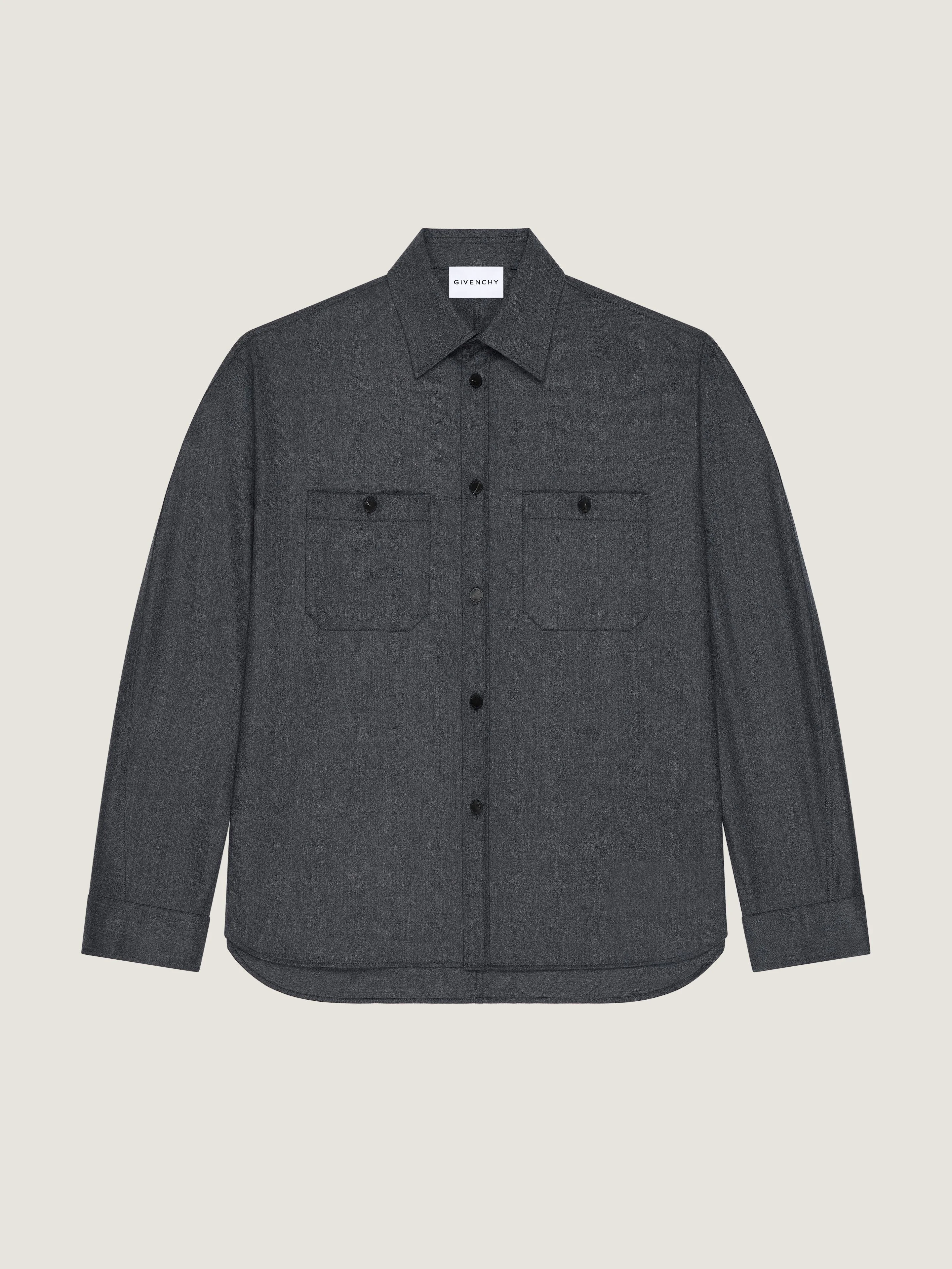 COUTURE SEAM OVERSHIRT IN FLANNEL - 1