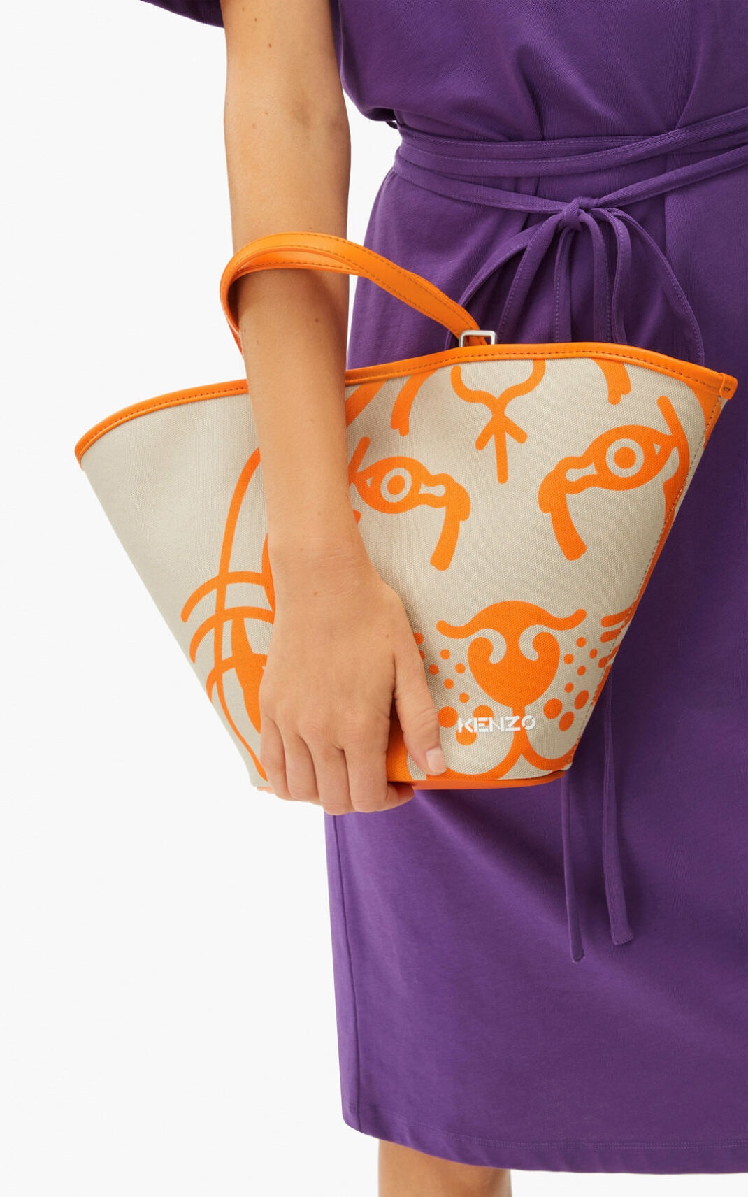 Small K-Tiger shoulder tote bag - 2