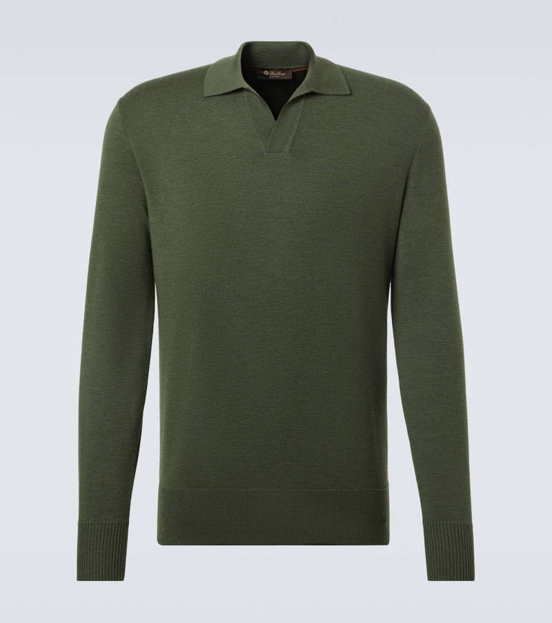 Virgin wool polo sweater 1