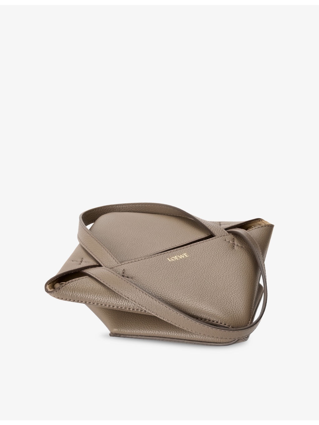 Puzzle Fold Mini Leather Tote Bag - 10