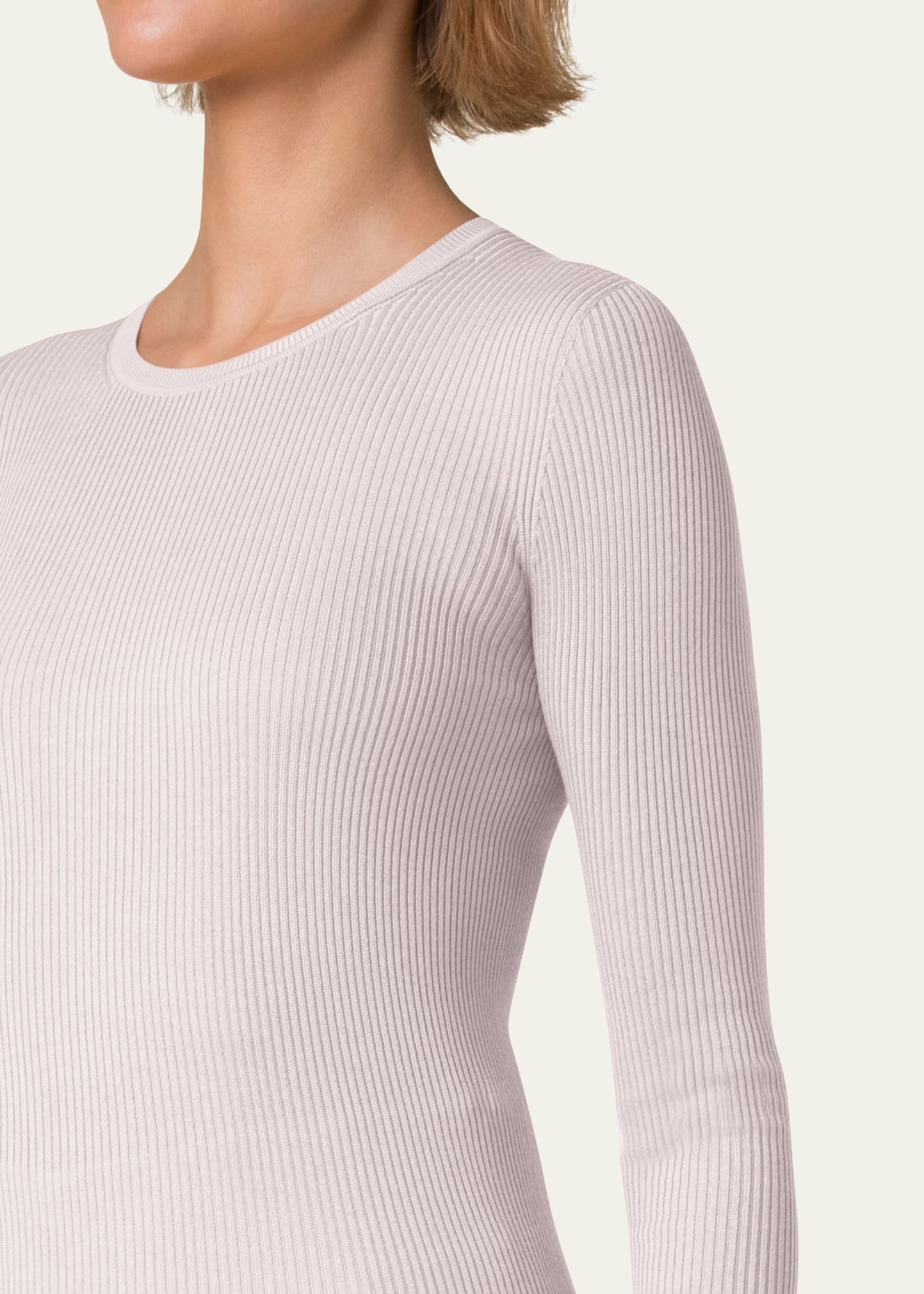 Fitted Rib-Knit Sweater - 5