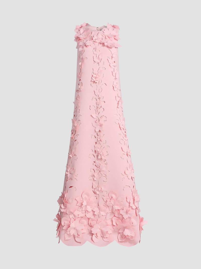 Women's Floral-Appliqué Embellished Gown - Blush 1
