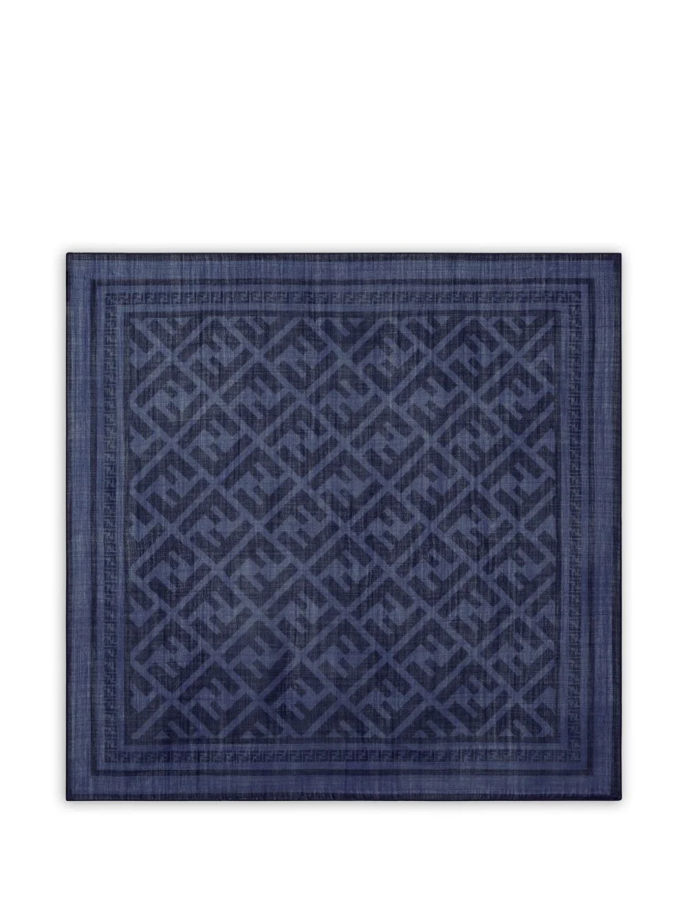 logo-pattern bandana scarf - 1
