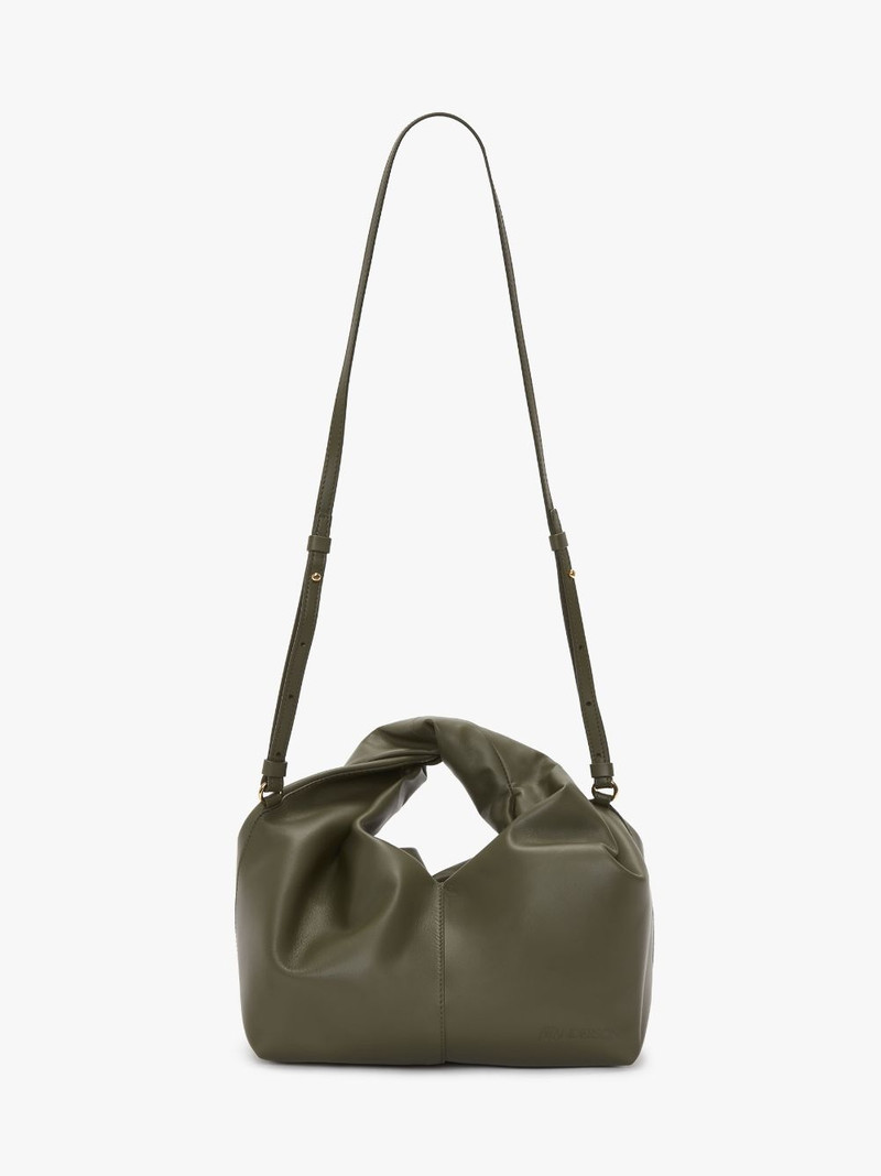 MINI TWISTER HOBO WITH STRAP - LEATHER CROSSBODY BAG 5