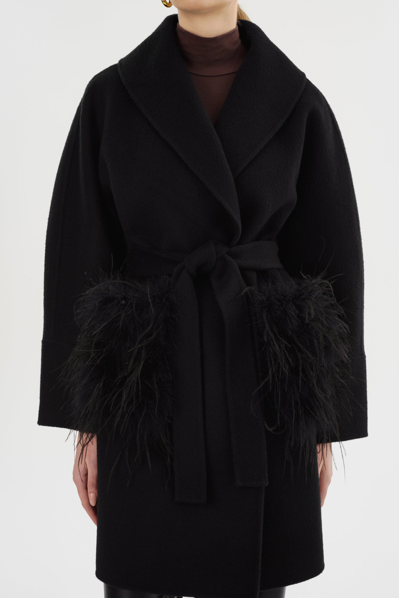 MARIE | Shawl Collar Wool Coat 5