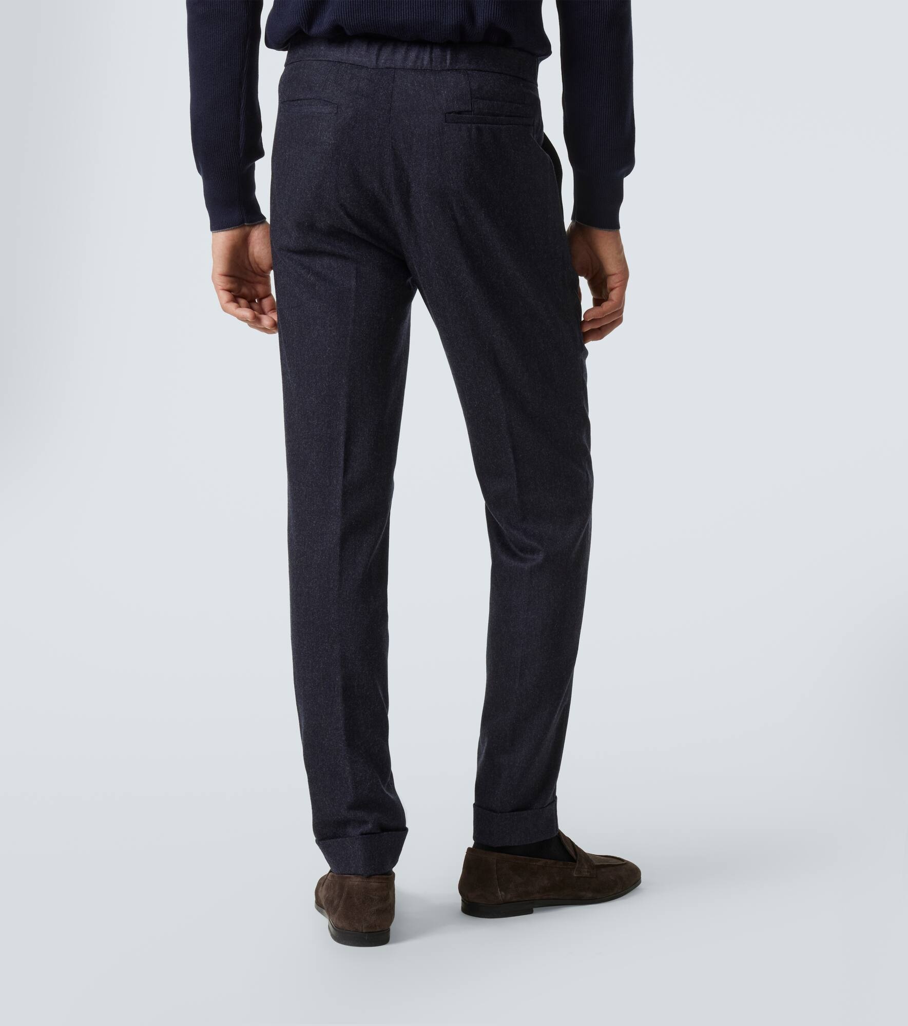 Cashmere straight pants - 4