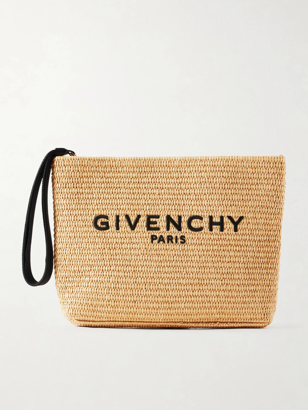 Logo Raffia Clutch - 1